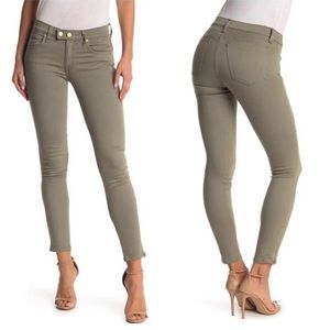 Ramy Brook Jeans Katie Skinny Ankle Zip
Crop Ankle Sage Army Olive Green 27